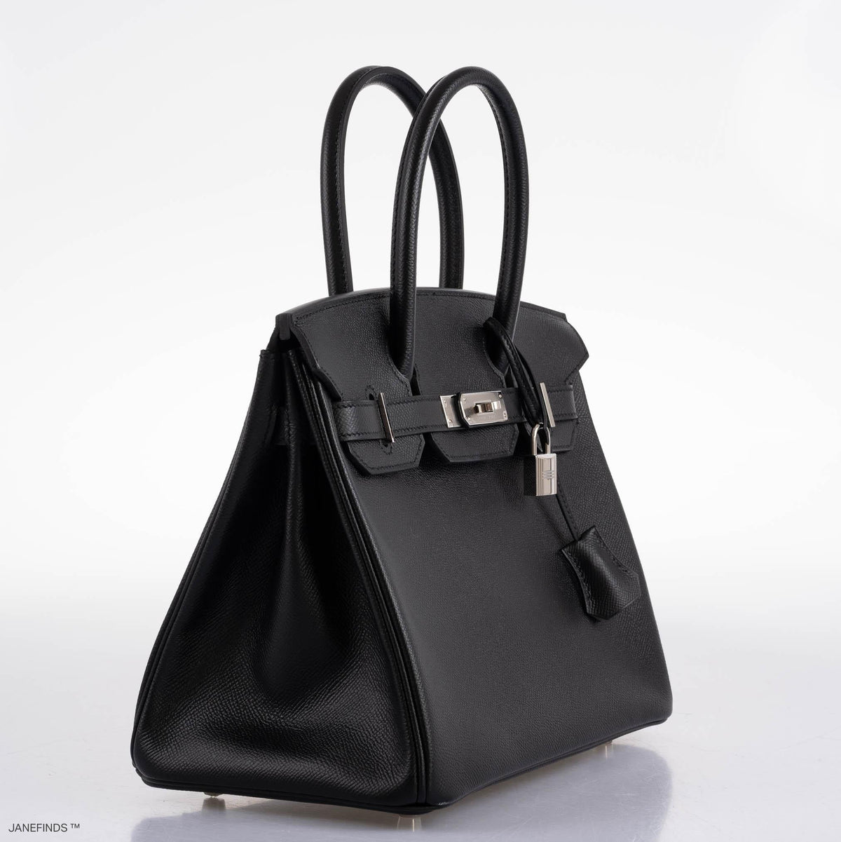 Hermes Birkin 30 Black Epsom with Palladium Hardware Hermes