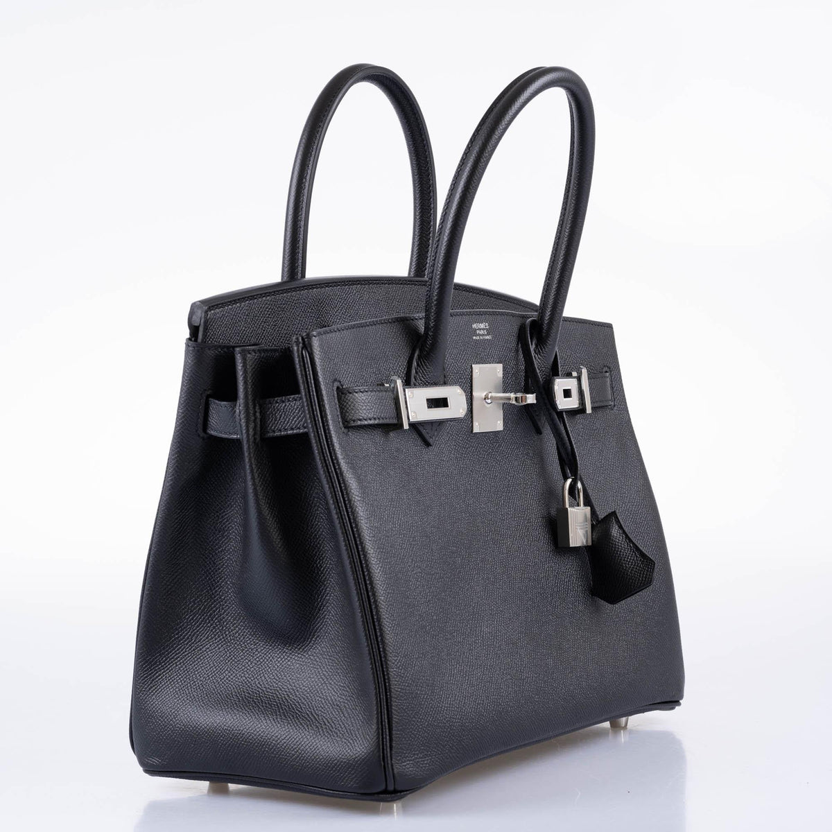 Hermes Birkin 30 Black Epsom with Palladium Hardware Hermes