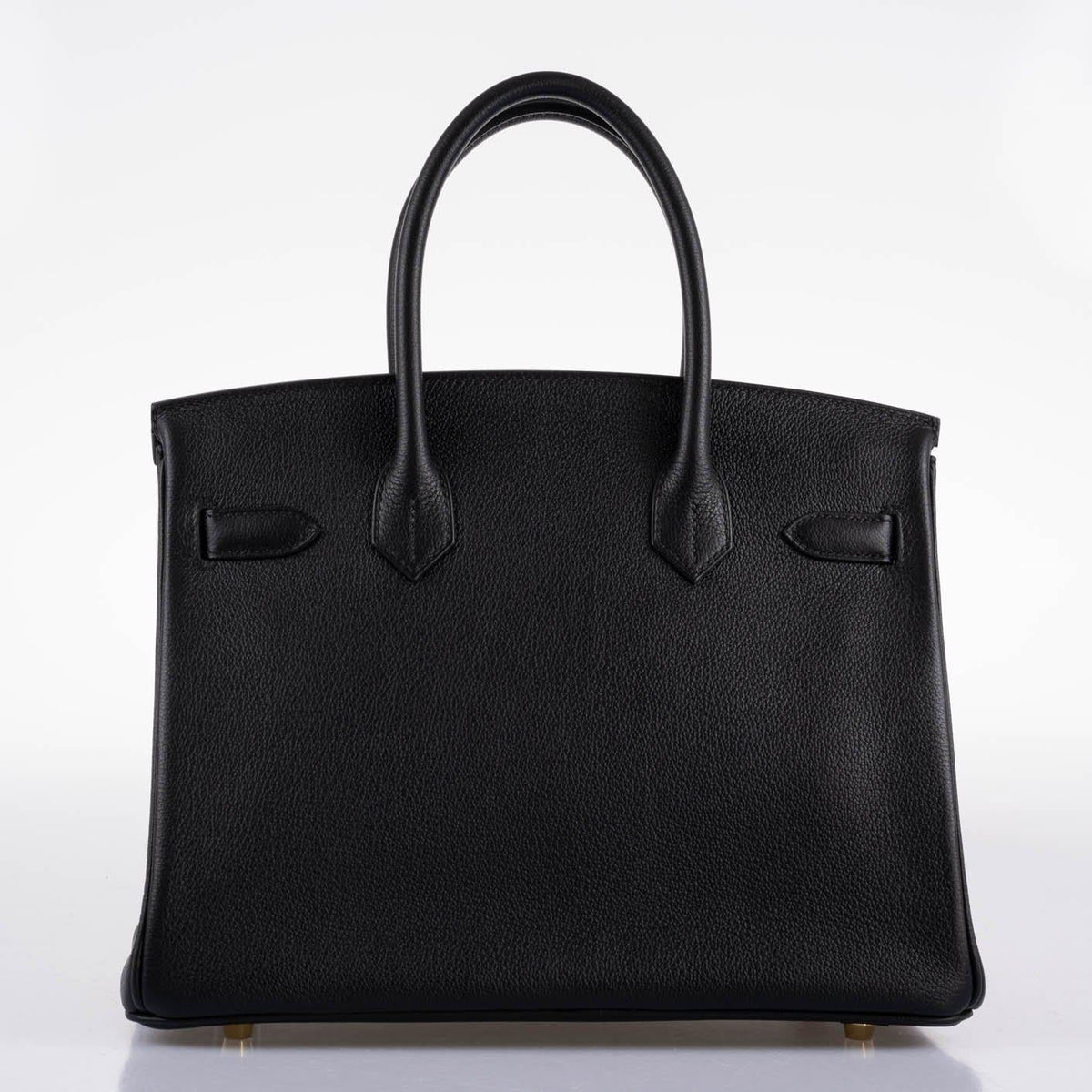 Hermes Birkin 30 Black Navillo Taurillon Leather Gold Hardware Hermes