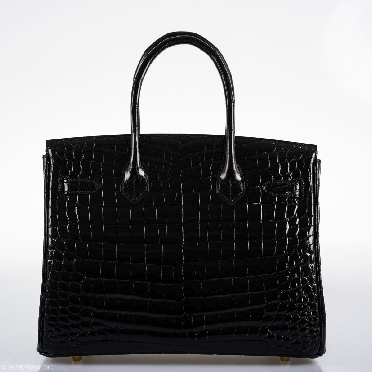 Hermes Birkin 30 Black Nilo Crocodile Gold Hardware Hermes
