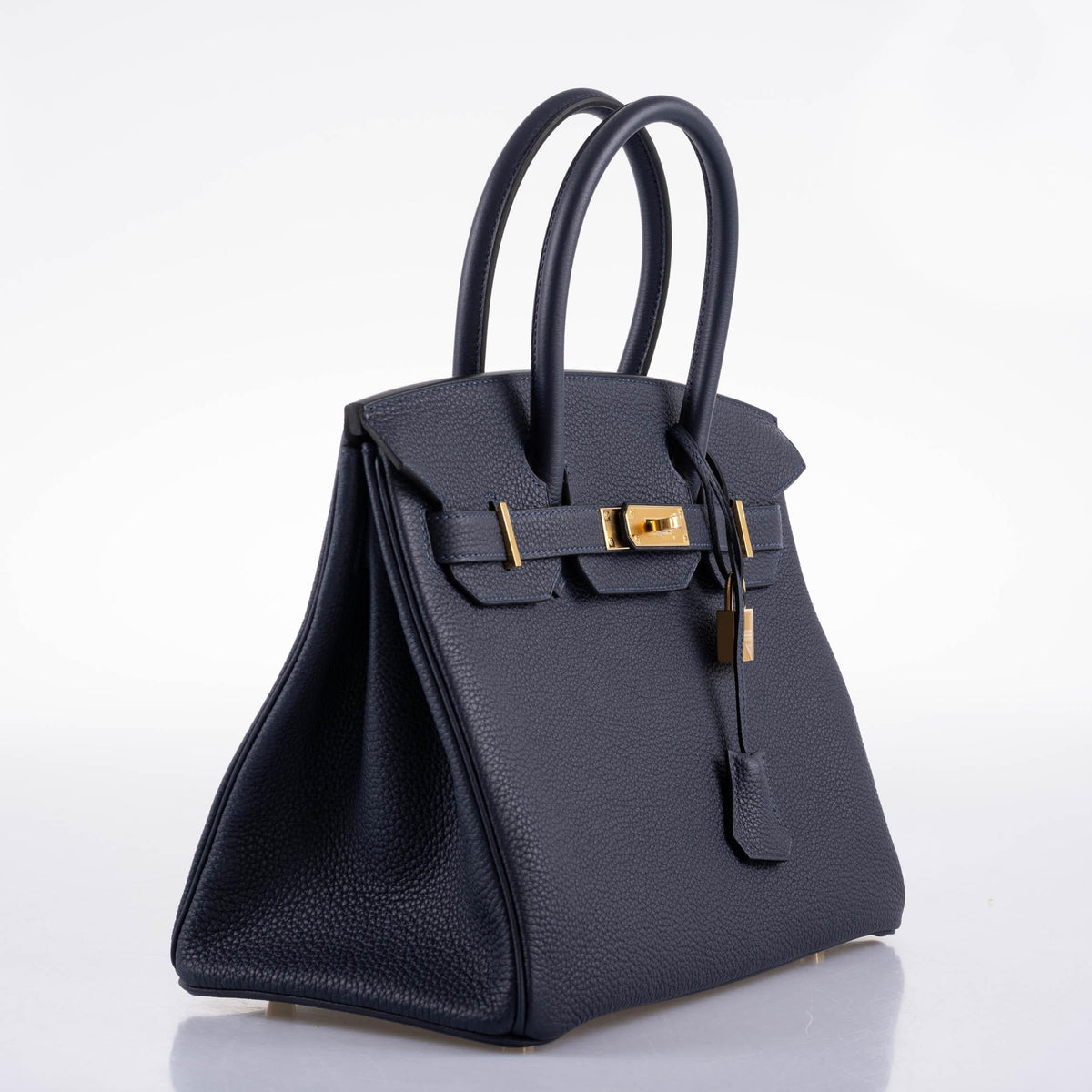 Hermes Birkin 30 Bleu (Blue) Nuit Togo with Gold Hardware Hermes