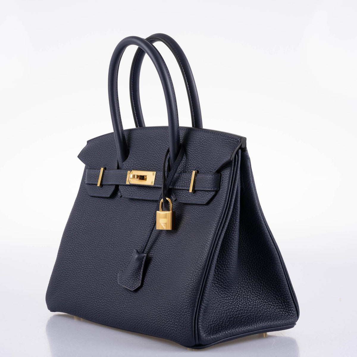 Hermes Birkin 30 Bleu (Blue) Nuit Togo with Gold Hardware Hermes
