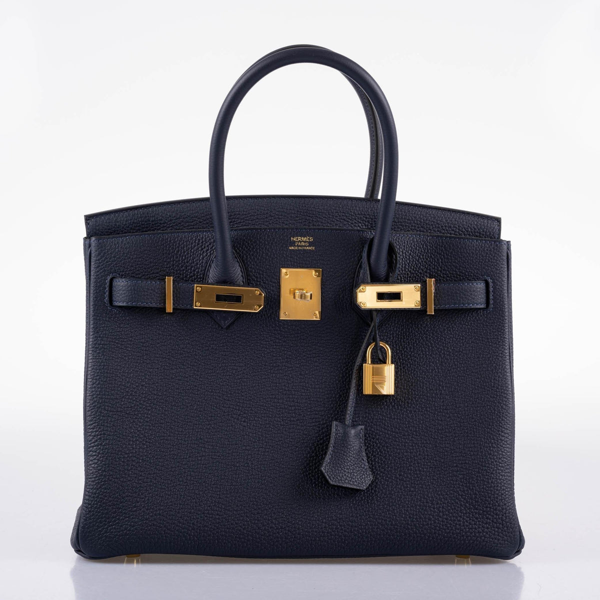 Hermes Birkin 30 Bleu (Blue) Nuit Togo with Gold Hardware Hermes