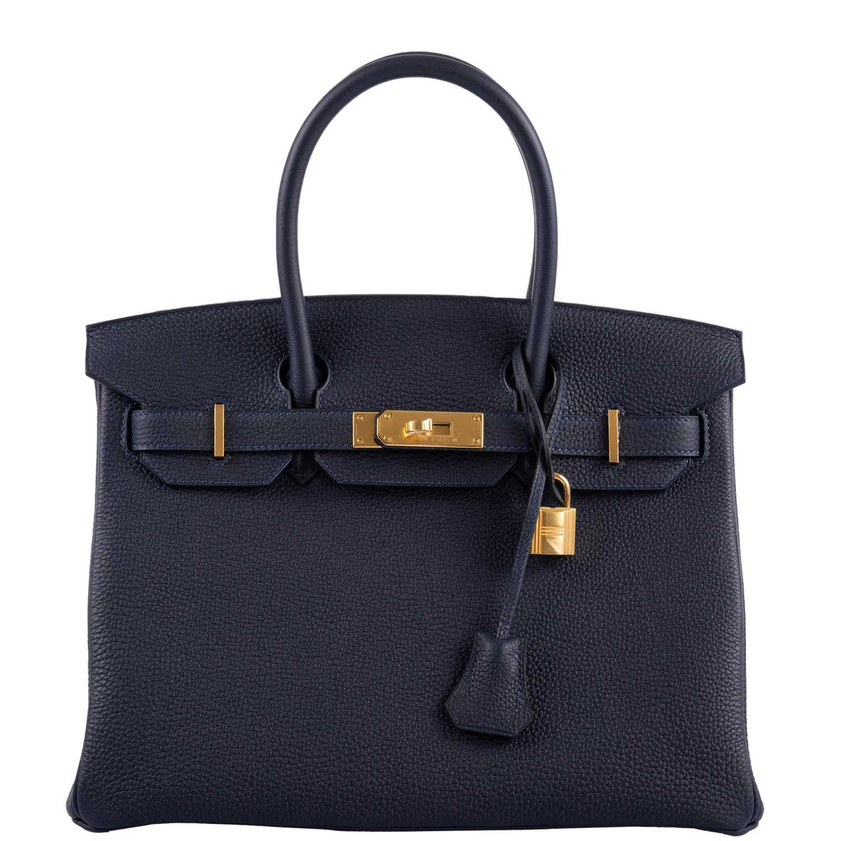 Hermes Birkin 30 Bleu (Blue) Nuit Togo with Gold Hardware Hermes