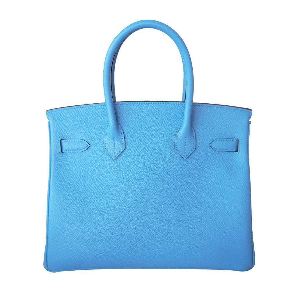 Hermès Birkin 30 Blue Paradise Epsom Bag GHW BagAg