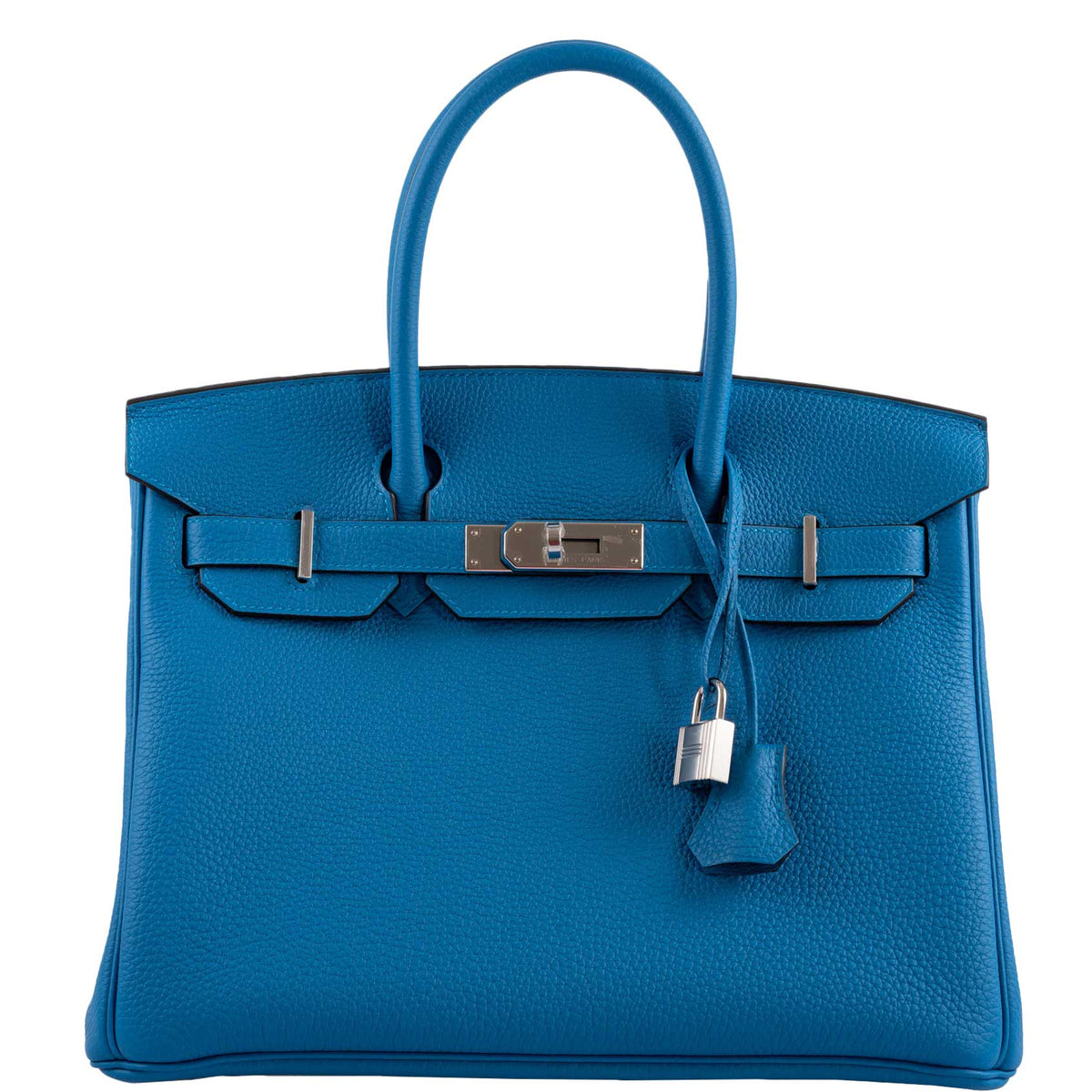 Hermes Birkin 30 Blue Zanzibar Togo with Palladium Hardware Hermes