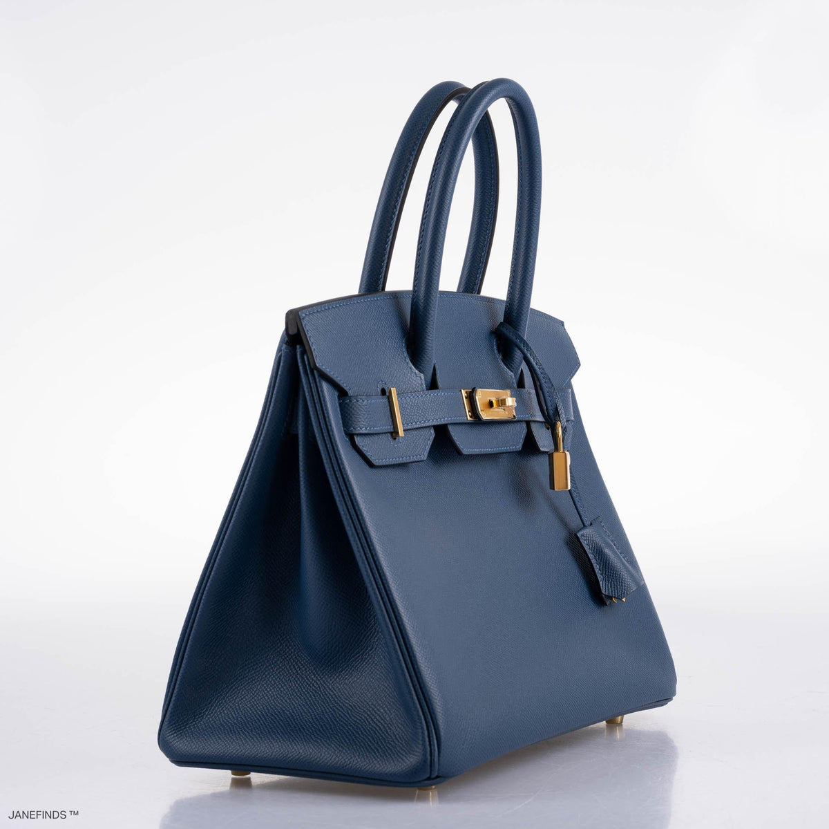 Hermes Birkin 30 Deep Blue Epsom with Gold Hardware Hermes