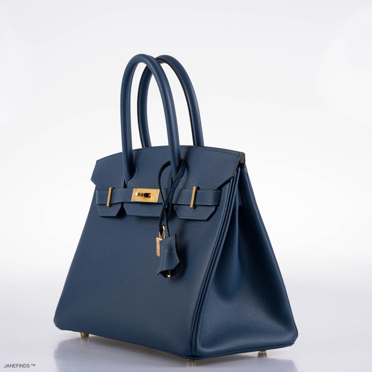 Hermes Birkin 30 Deep Blue Epsom with Gold Hardware Hermes