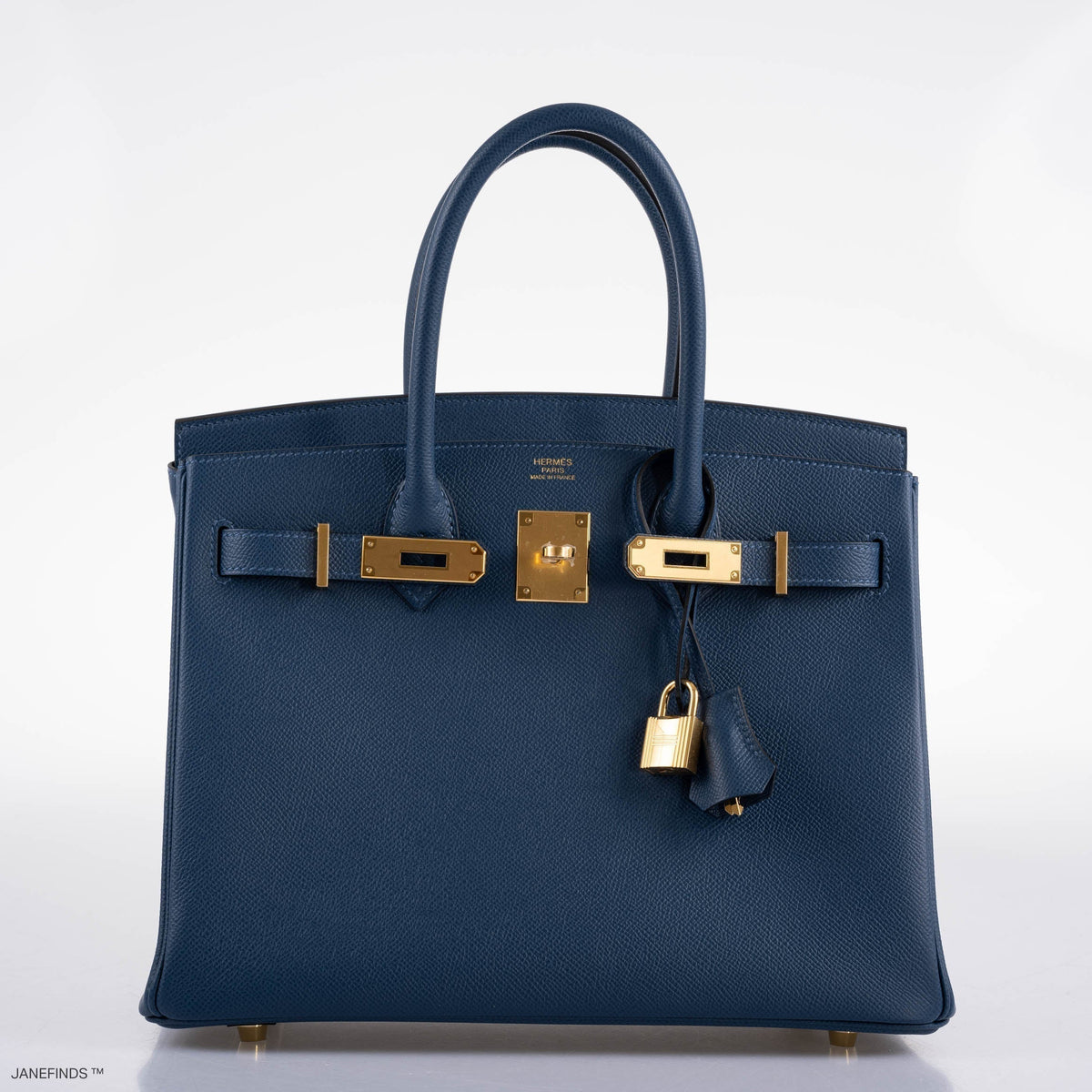 Hermes Birkin 30 Deep Blue Epsom with Gold Hardware Hermes