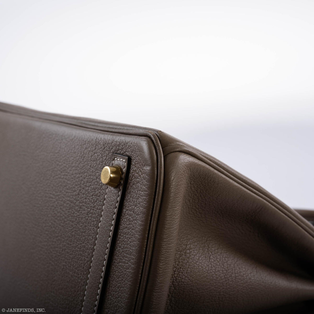 Hermes Birkin 30 Etoupe Navillo leather Gold Hardware Hermes