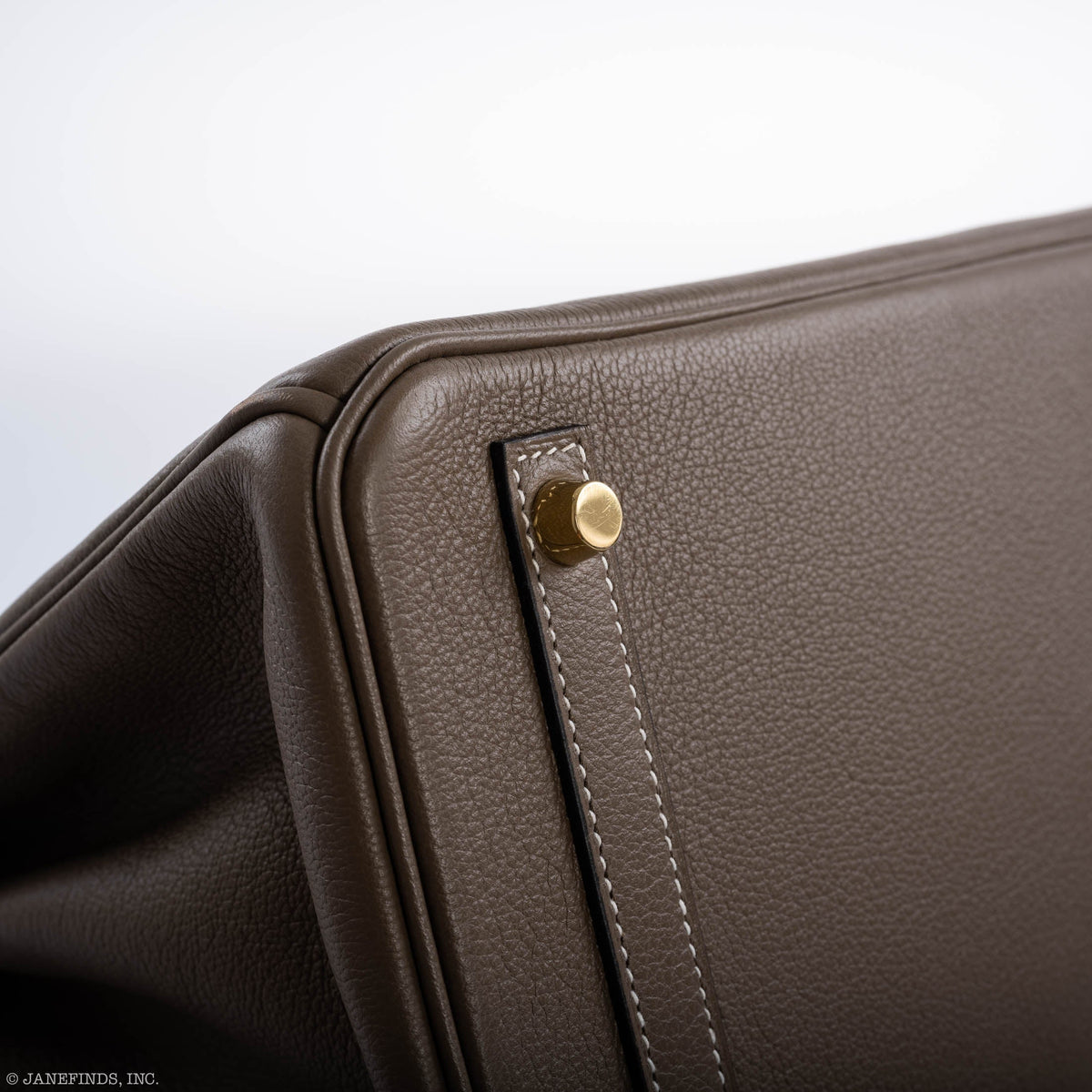 Hermes Birkin 30 Etoupe Navillo leather Gold Hardware Hermes