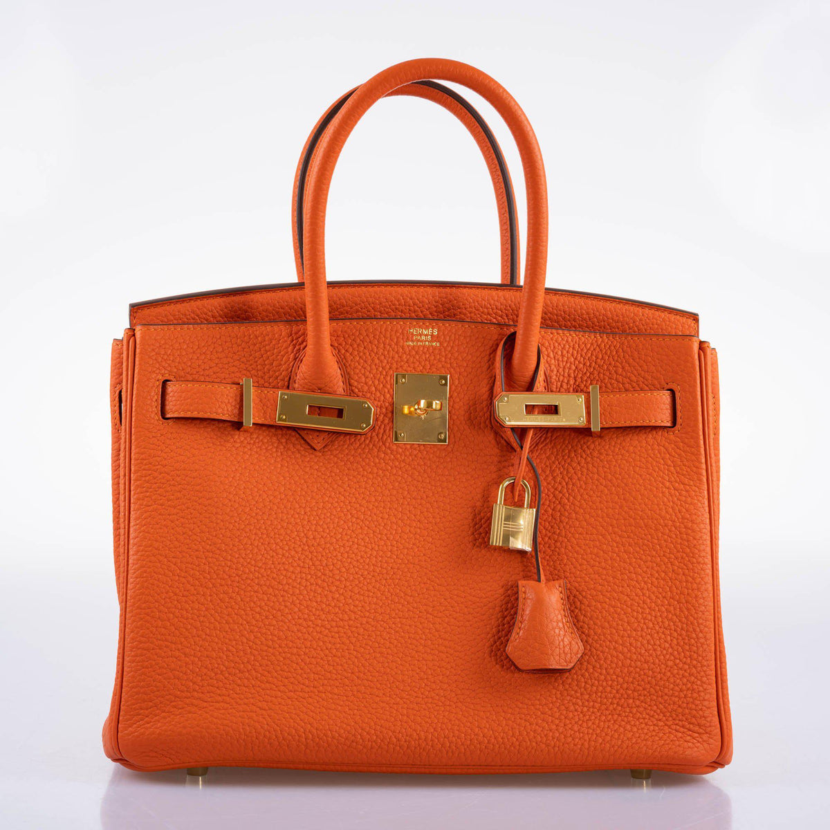 Hermes Birkin 30 Feu Togo Gold Hardware Hermes