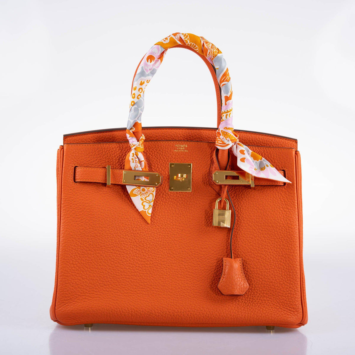 Hermes Birkin 30 Feu Togo Gold Hardware Hermes