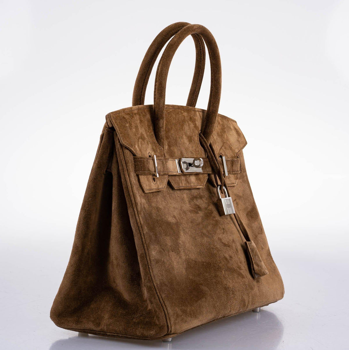 Hermes Birkin 30 Gold Veau Doblis Suede Palladium Hardware Hermes