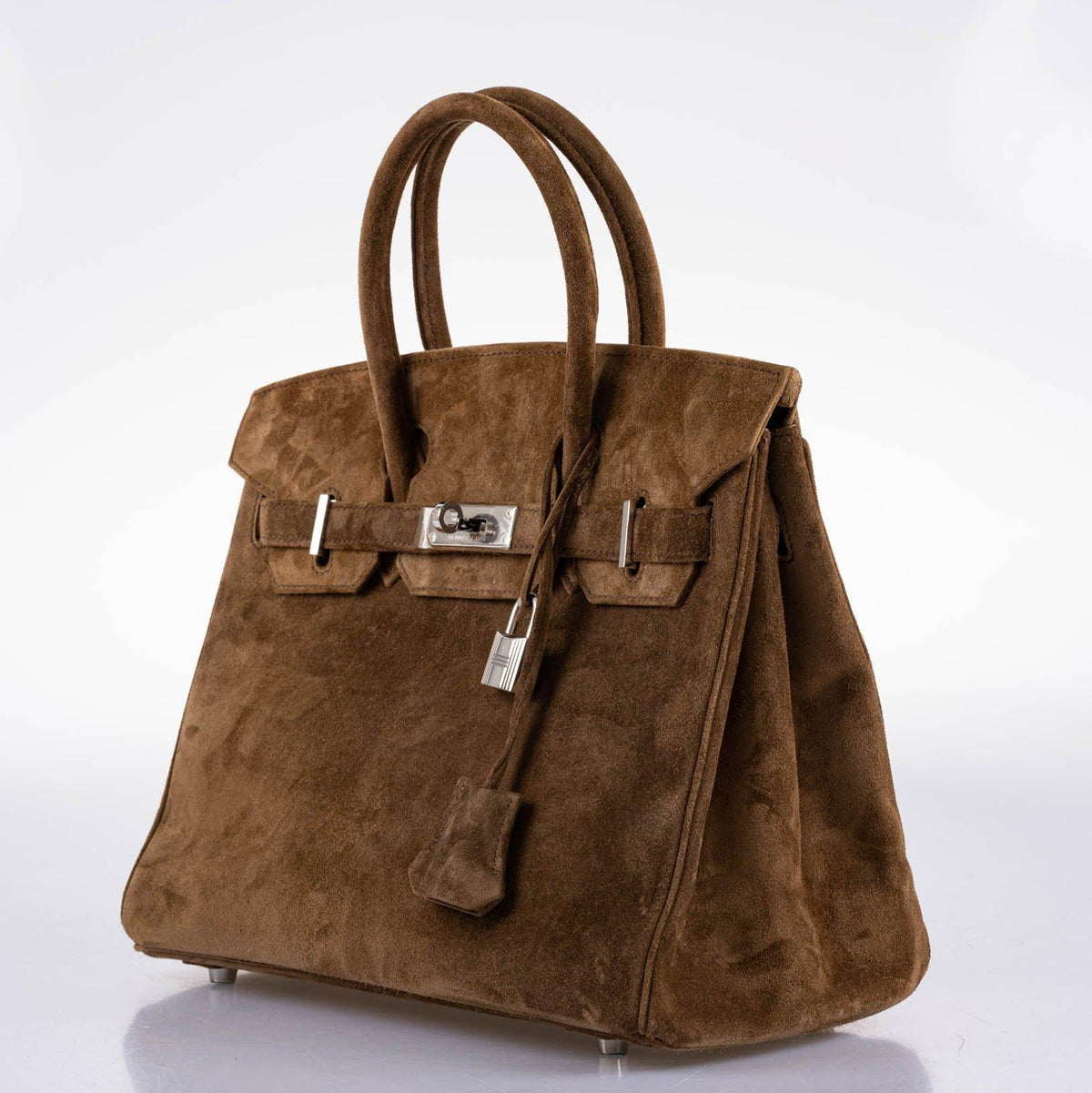 Hermes Birkin 30 Gold Veau Doblis Suede Palladium Hardware Hermes