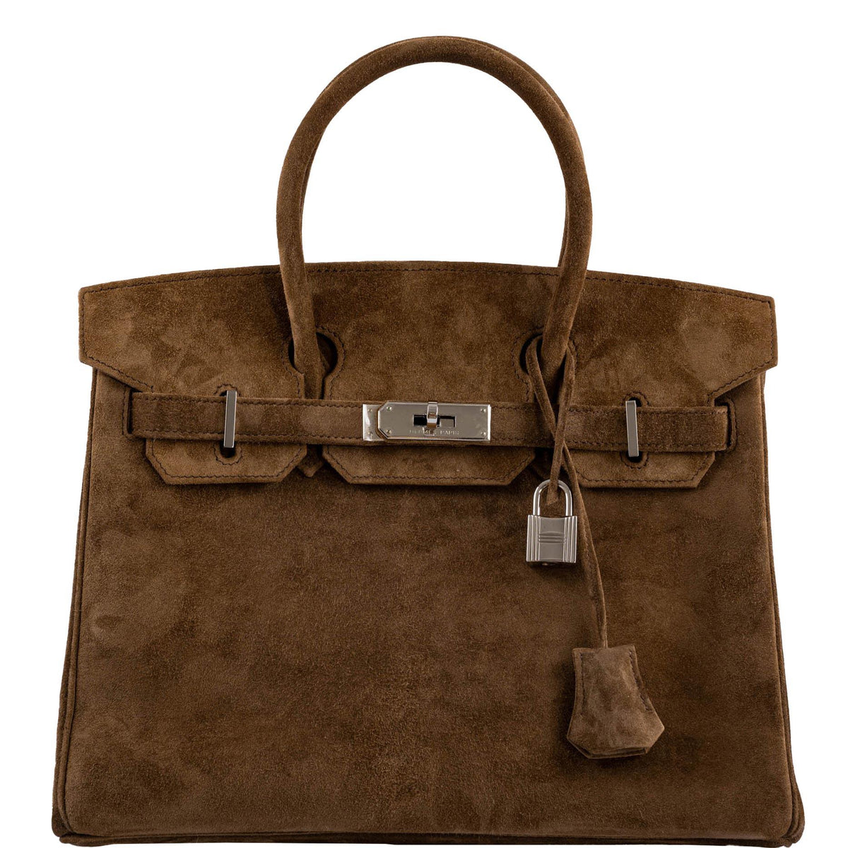 Hermes Birkin 30 Gold Veau Doblis Suede Palladium Hardware Hermes