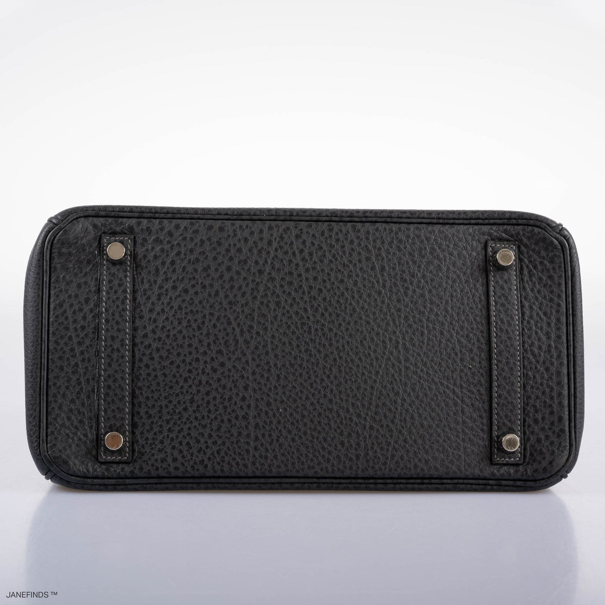 Hermes Birkin 30 Graphite Buffalo with Palladium Hardware Hermes