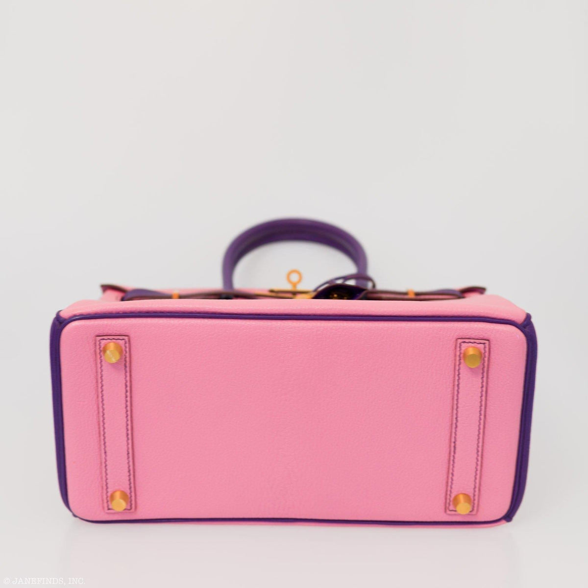 Hermes Birkin 30 HSS Rose Confetti & Anemone Chevre leather Brushed Gold Hardware Hermes
