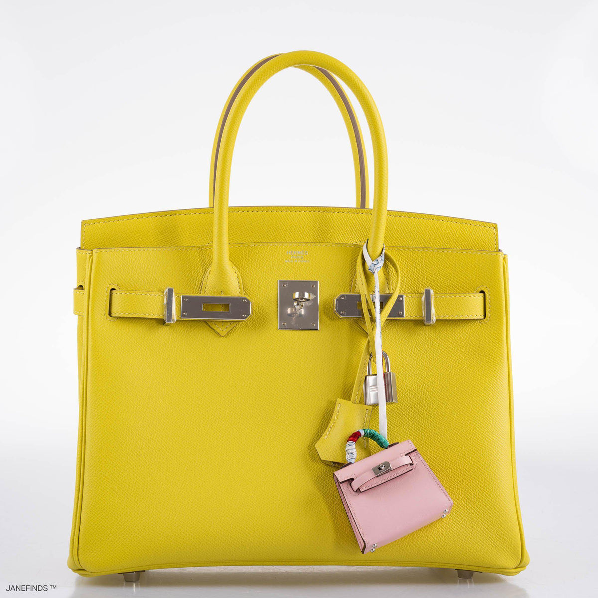 Hermes Birkin 30 Lime Epsom with Palladium Hardware Hermes