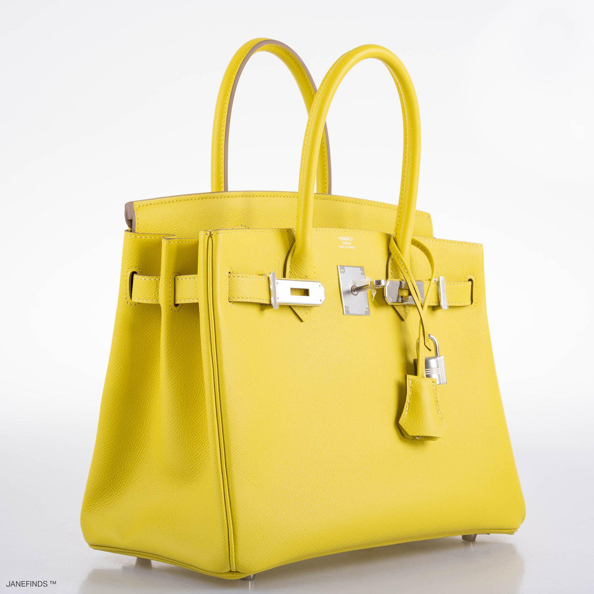 Hermes Birkin 30 Lime Epsom with Palladium Hardware Hermes
