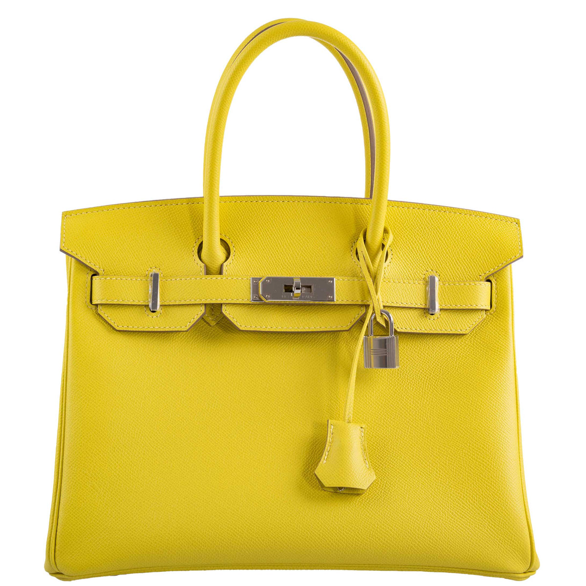 Hermes Birkin 30 Lime Epsom with Palladium Hardware Hermes