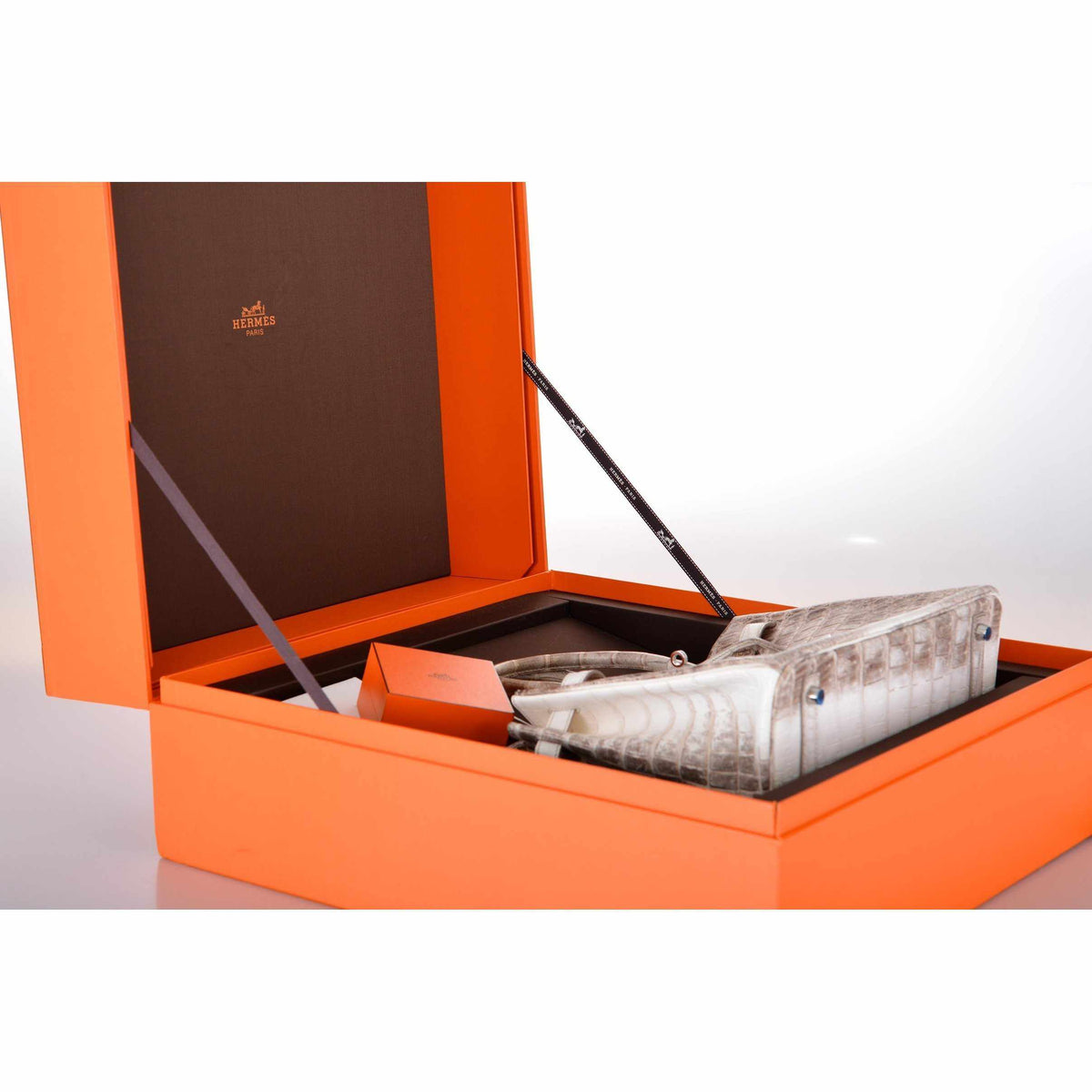 Hermes Birkin 30 Matte Himalayan Niloticus Crocodile with Diamonds & White Gold Hardware Hermes