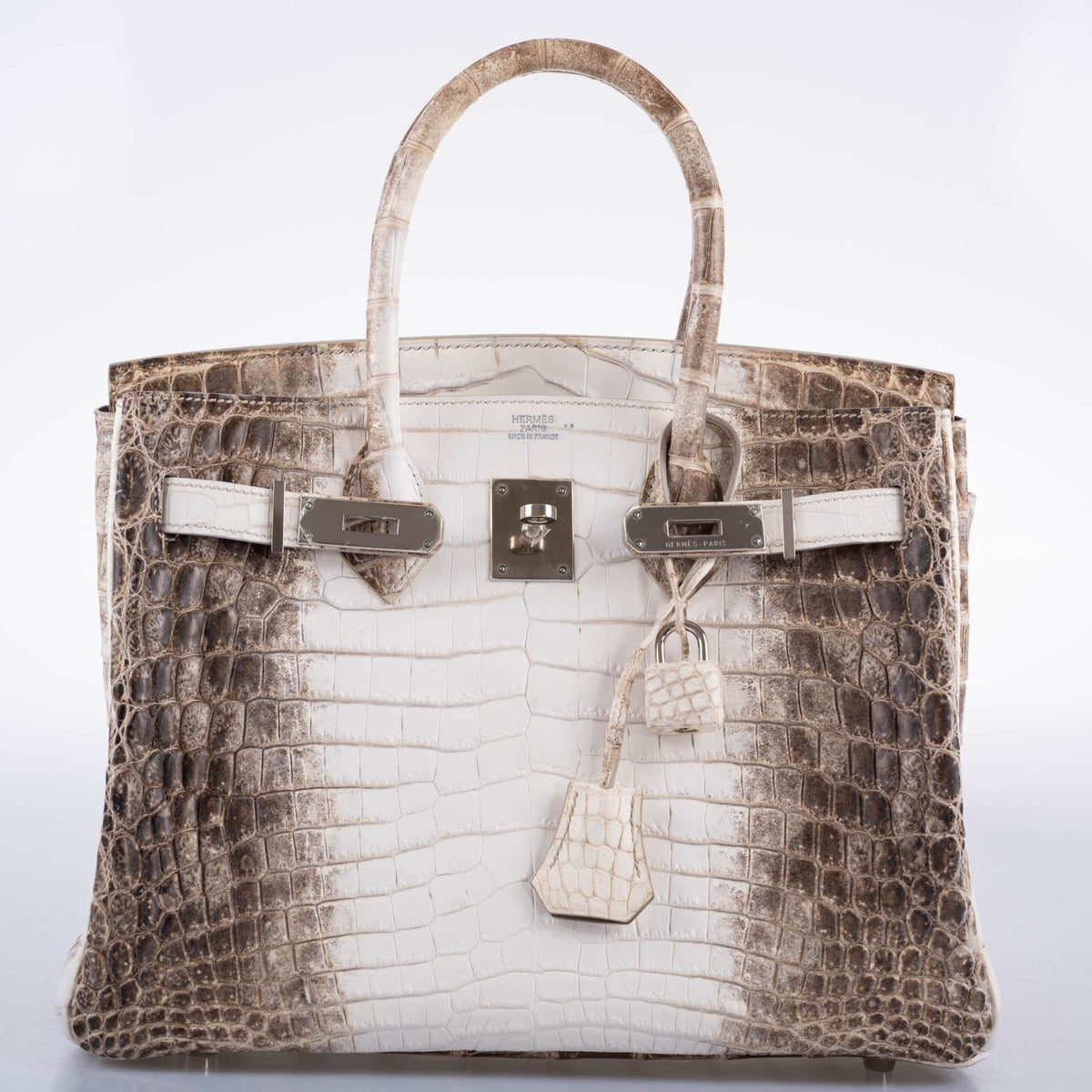 Hermes Birkin 30 Matte Himalayan Niloticus Crocodile Palladium Hardware Hermes