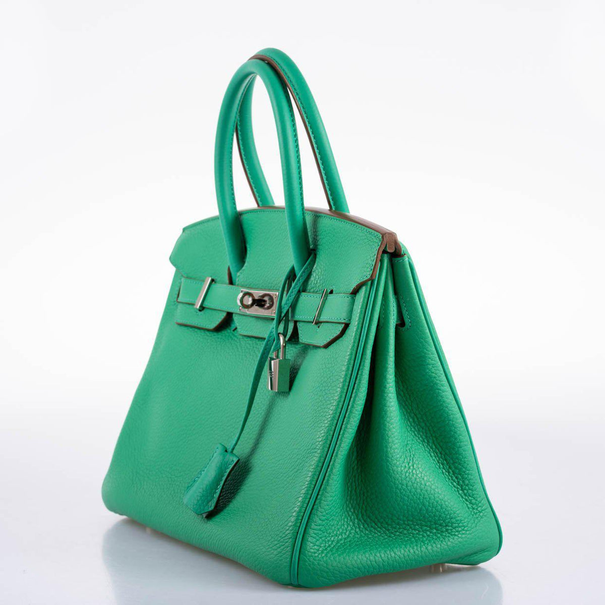 Hermes Birkin 30 Menthe Clemence with Palladium Hardware Hermes