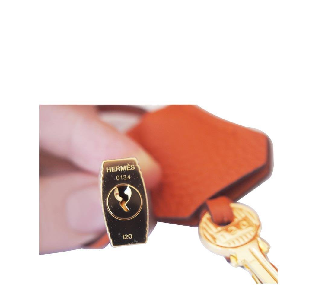 Hermès Birkin 30 Bag Orange Togo Leather BagAg
