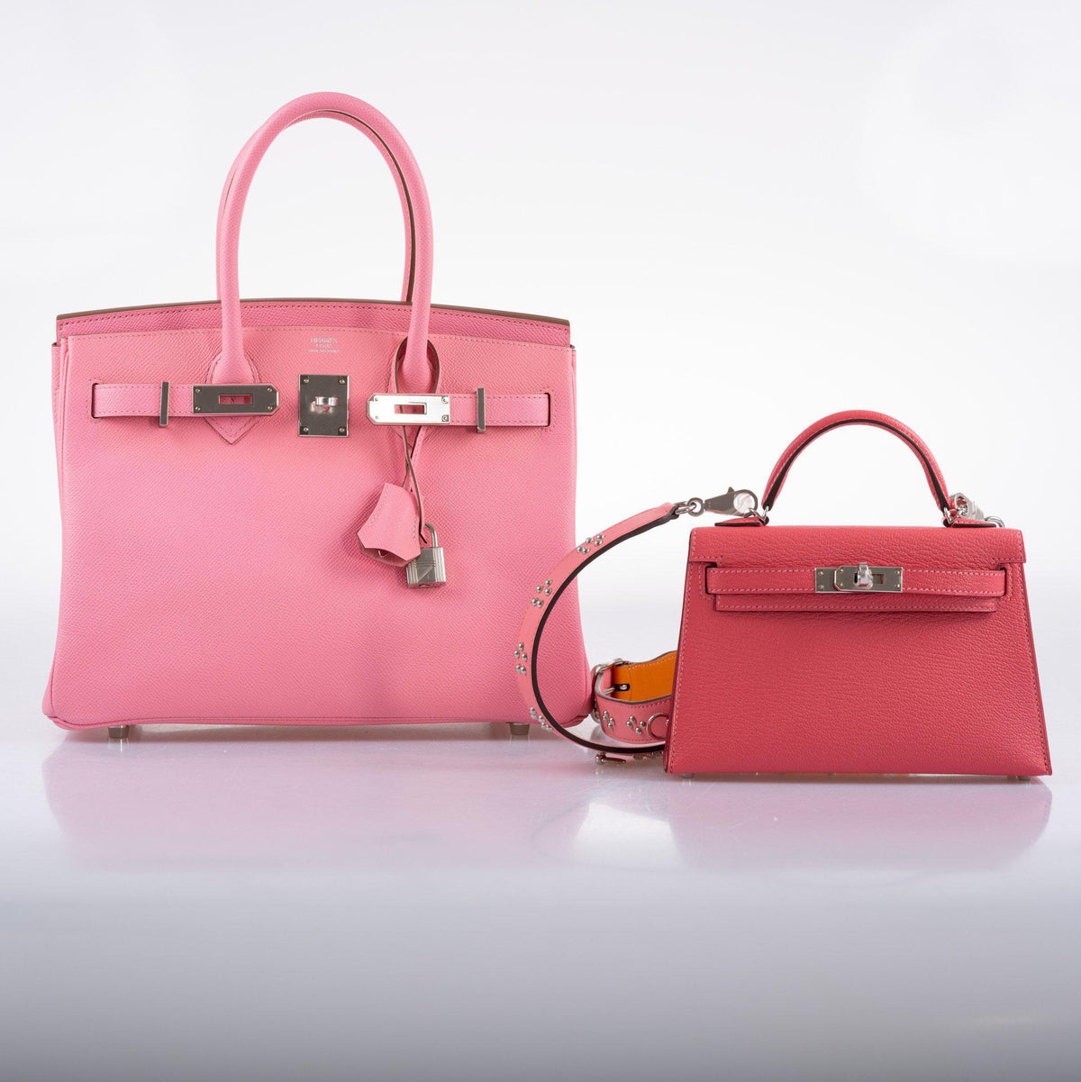 Hermes Birkin 30 Rose Confetti Epsom Palladium Hardware Hermes