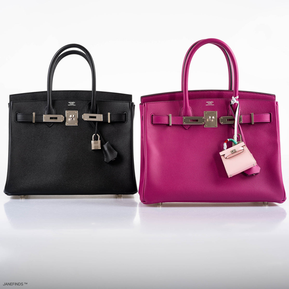 Hermes Birkin 30 Rose Pourpre Epsom with Palladium Hardware Hermes