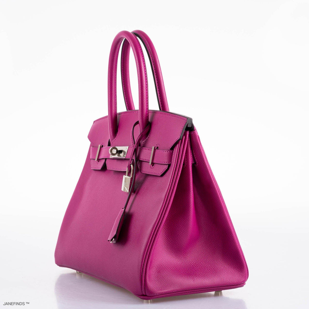 Hermes Birkin 30 Rose Pourpre Epsom with Palladium Hardware Hermes