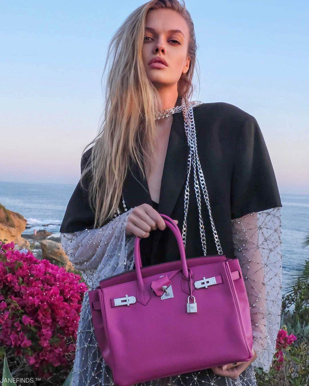 Hermes Birkin 30 Rose Pourpre Epsom with Palladium Hardware Hermes