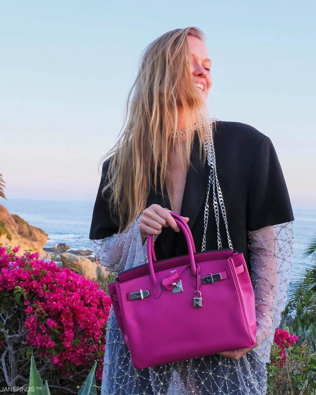 Hermes Birkin 30 Rose Pourpre Epsom with Palladium Hardware Hermes