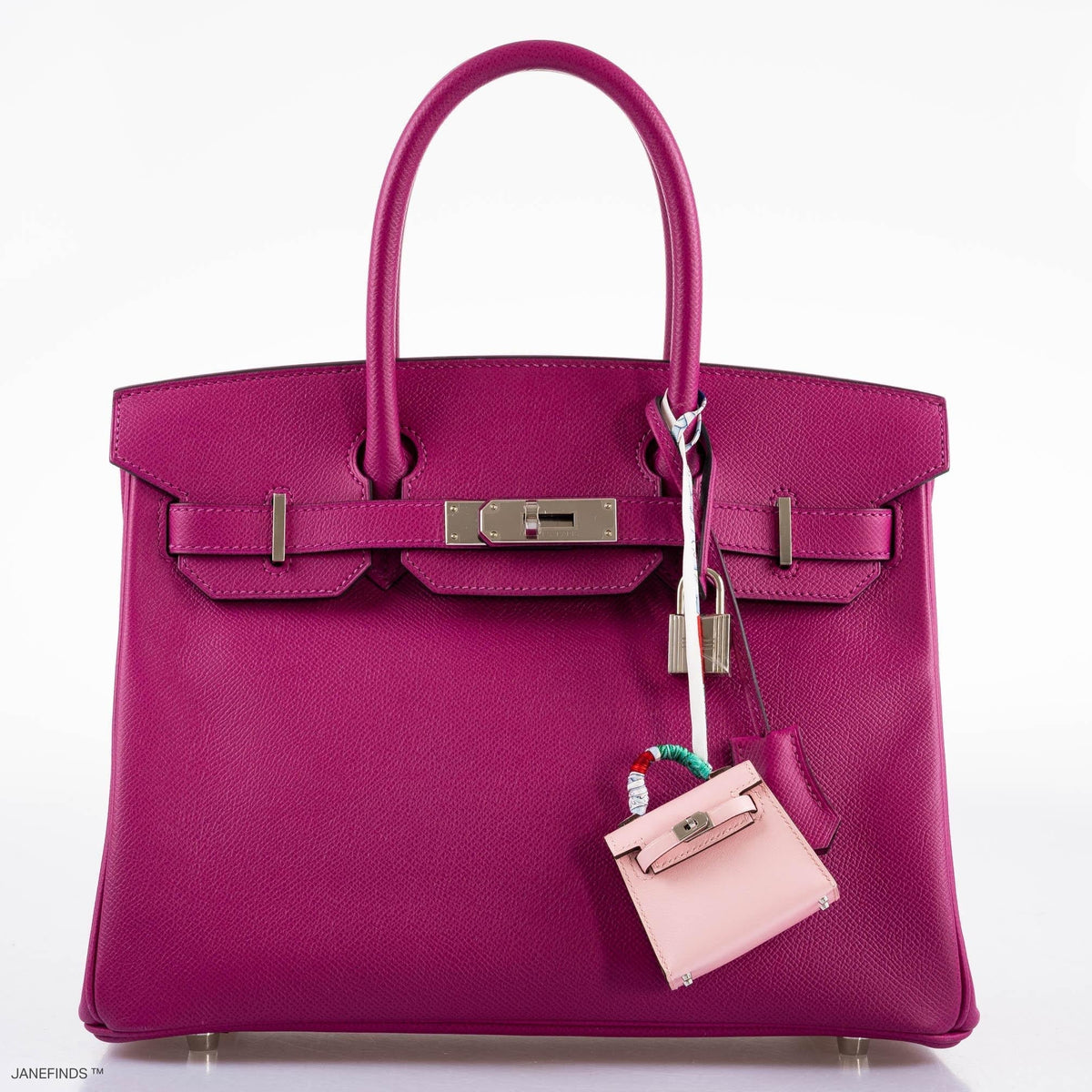 Hermes Birkin 30 Rose Pourpre Epsom with Palladium Hardware Hermes