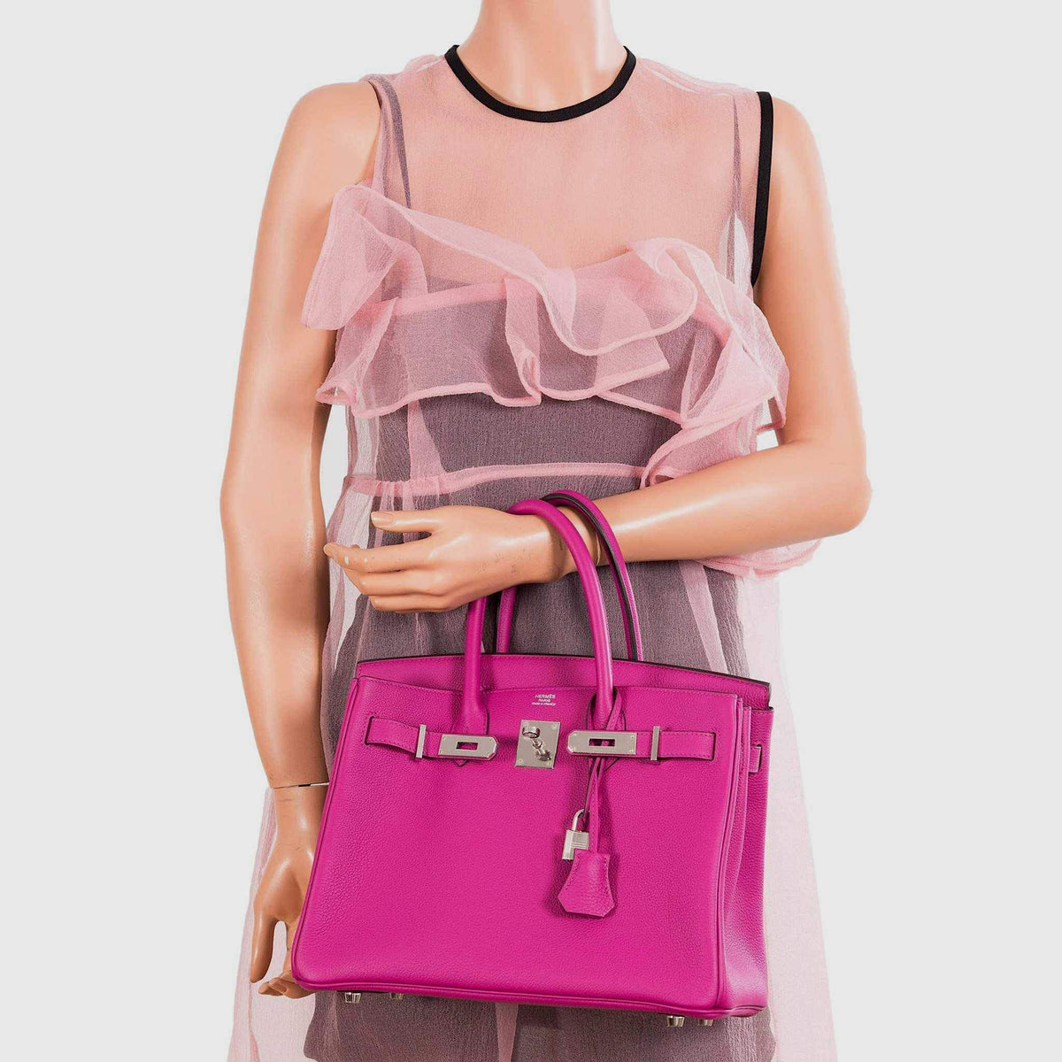 Hermes Birkin 30 Rose Pourpre Togo Palladium Hardware Hermes