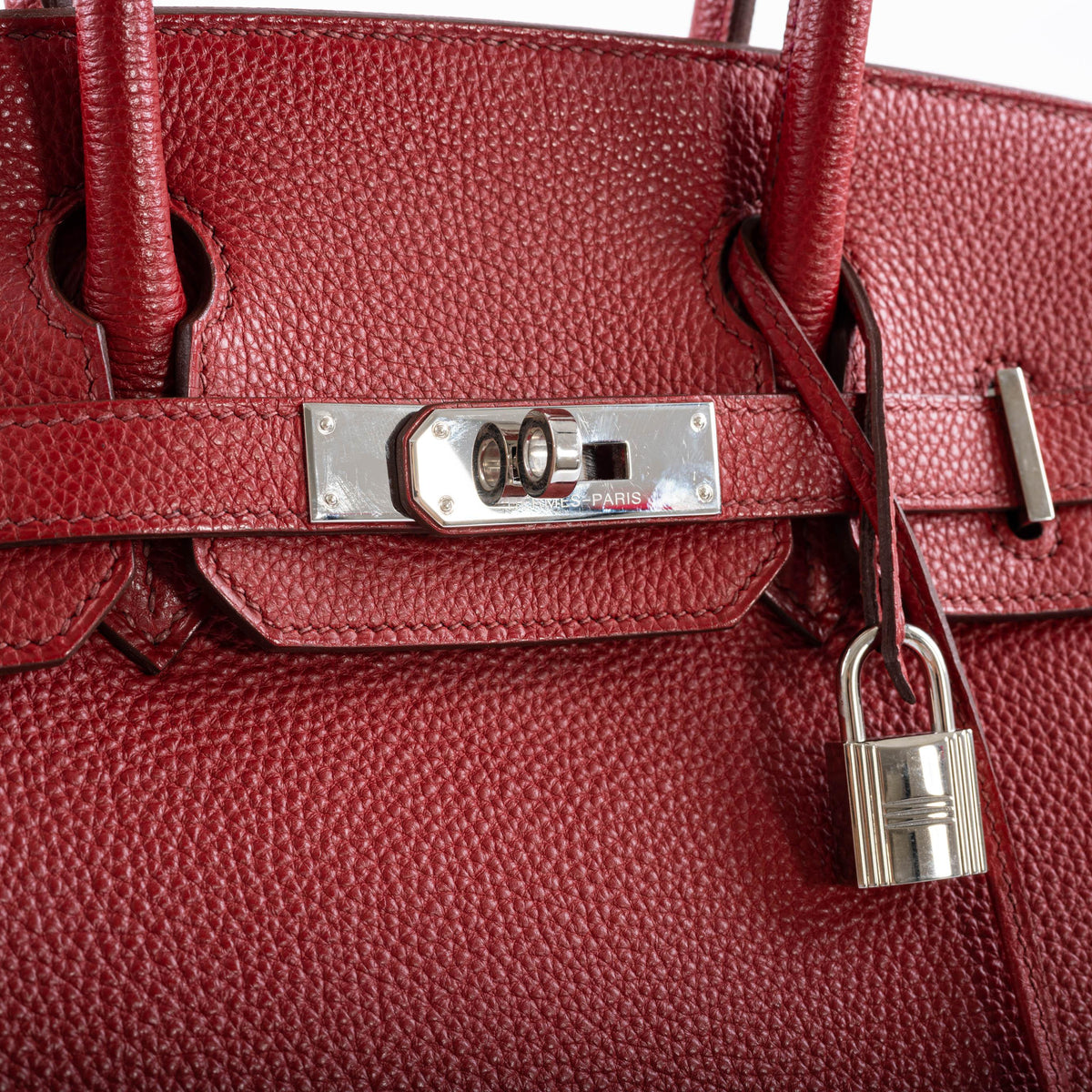 Hermes Birkin 30 Rouge Garance Togo with Palladium Hardware Hermes