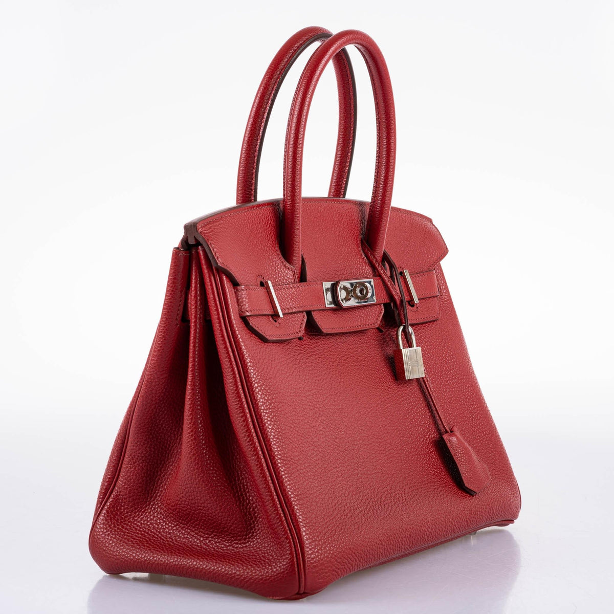 Hermes Birkin 30 Rouge Garance Togo with Palladium Hardware Hermes