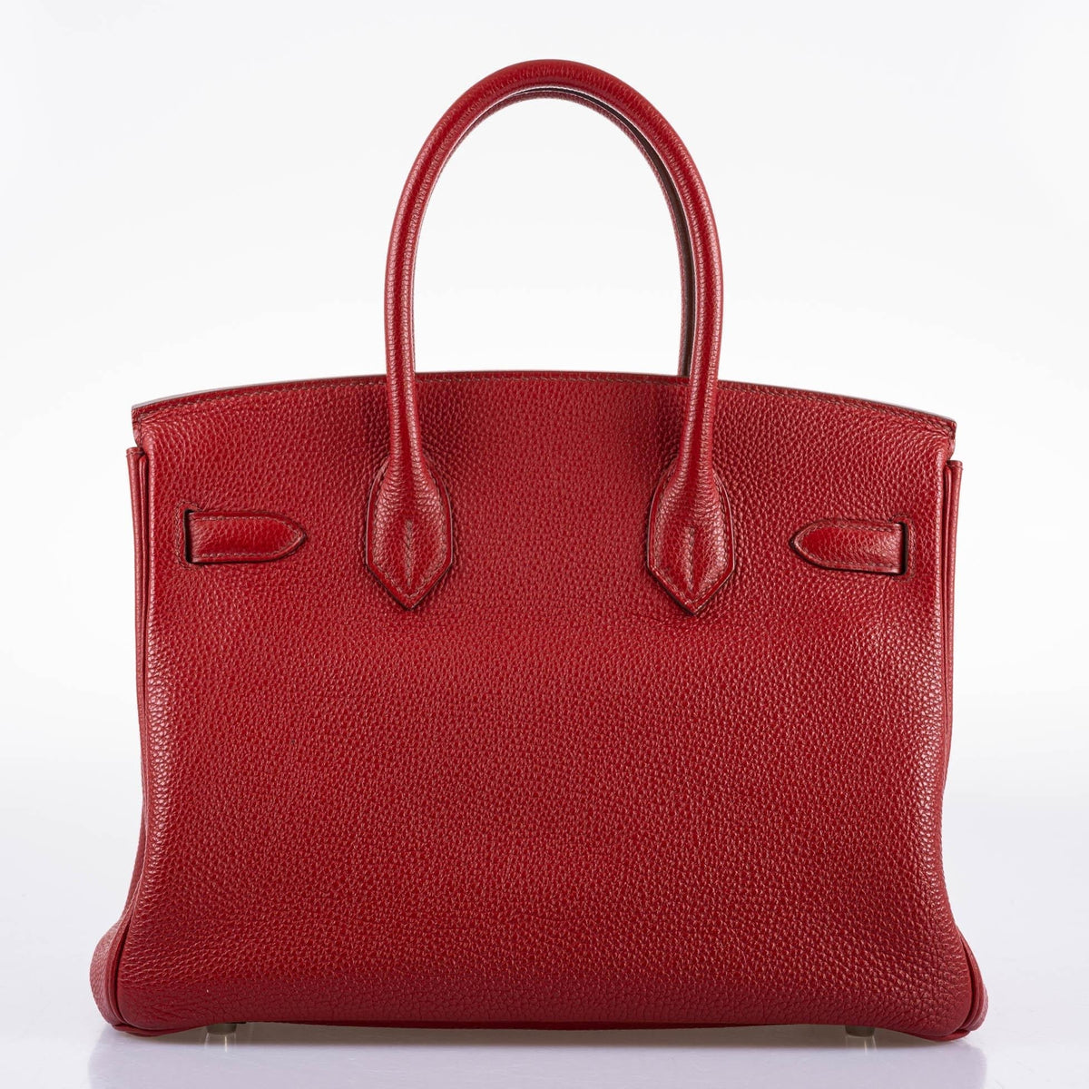 Hermes Birkin 30 Rouge Garance Togo with Palladium Hardware Hermes