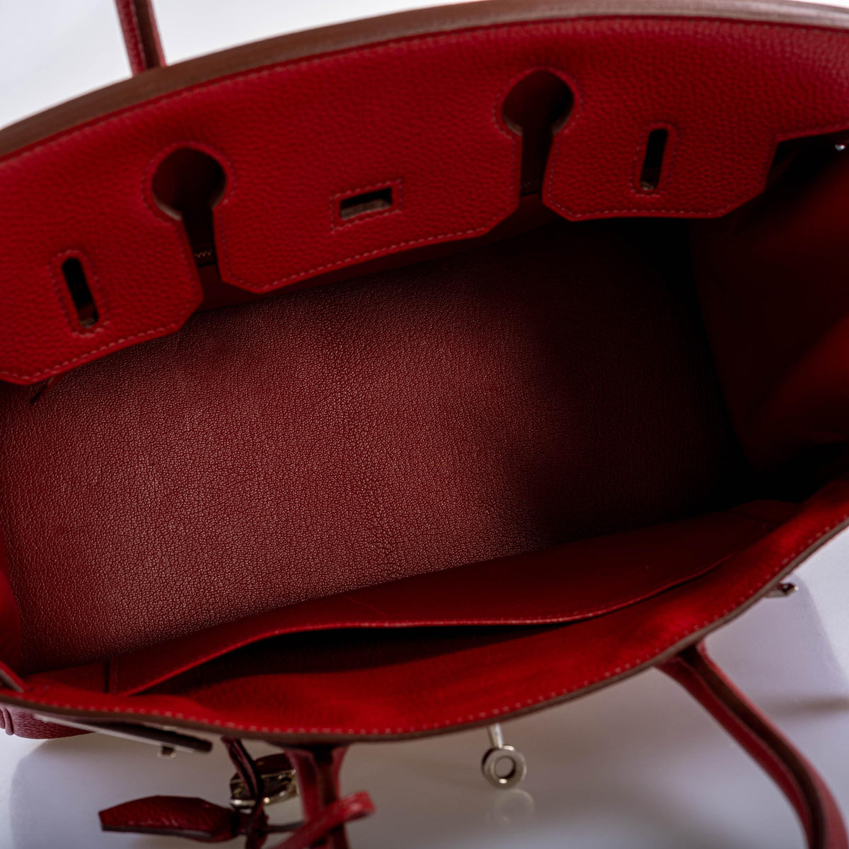 Hermes Birkin 30 Rouge Garance Togo with Palladium Hardware Hermes