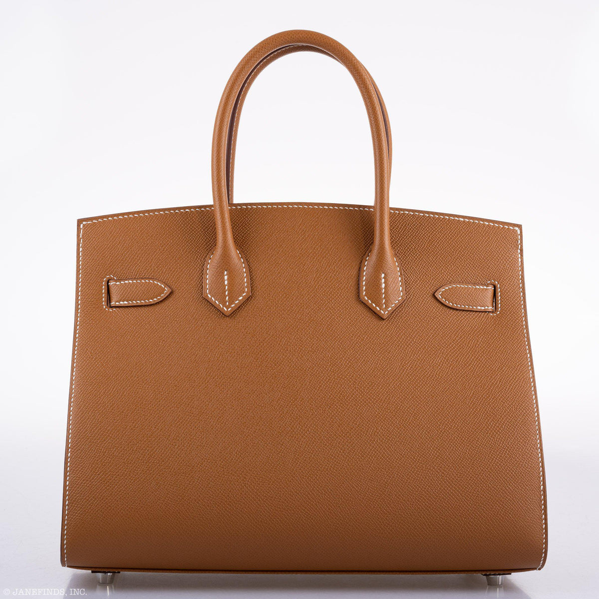 Hermes Birkin 30 Sellier Gold Madame Grain leather Palladium Hardware Hermes