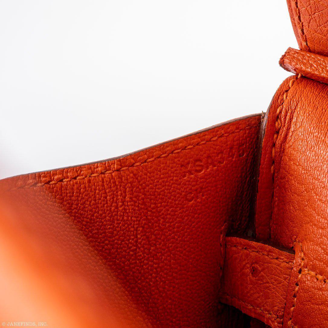 Hermes Birkin 30 Tangerine Ostrich with Gold Hardware Hermes