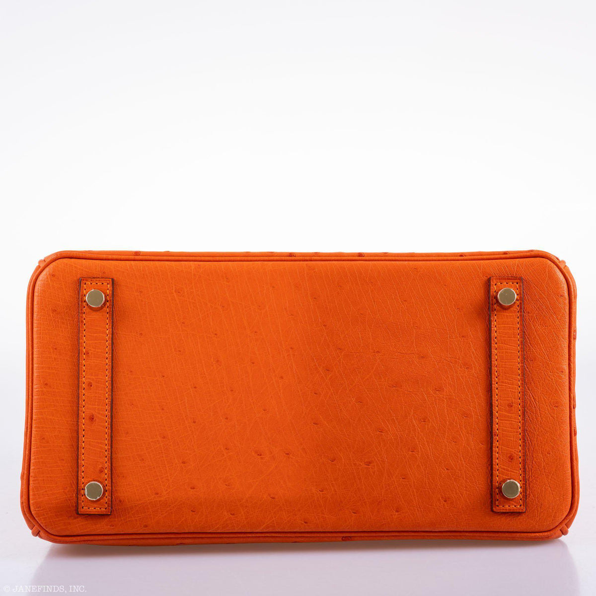 Hermes Birkin 30 Tangerine Ostrich with Gold Hardware Hermes