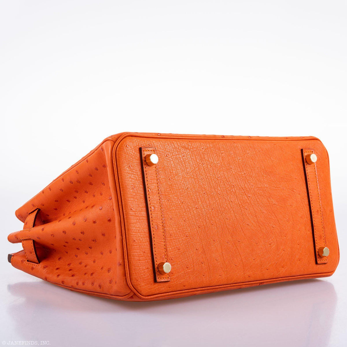Hermes Birkin 30 Tangerine Ostrich with Gold Hardware Hermes
