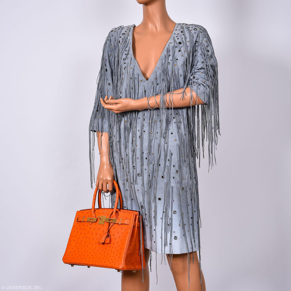 Hermes Birkin 30 Tangerine Ostrich with Gold Hardware Hermes