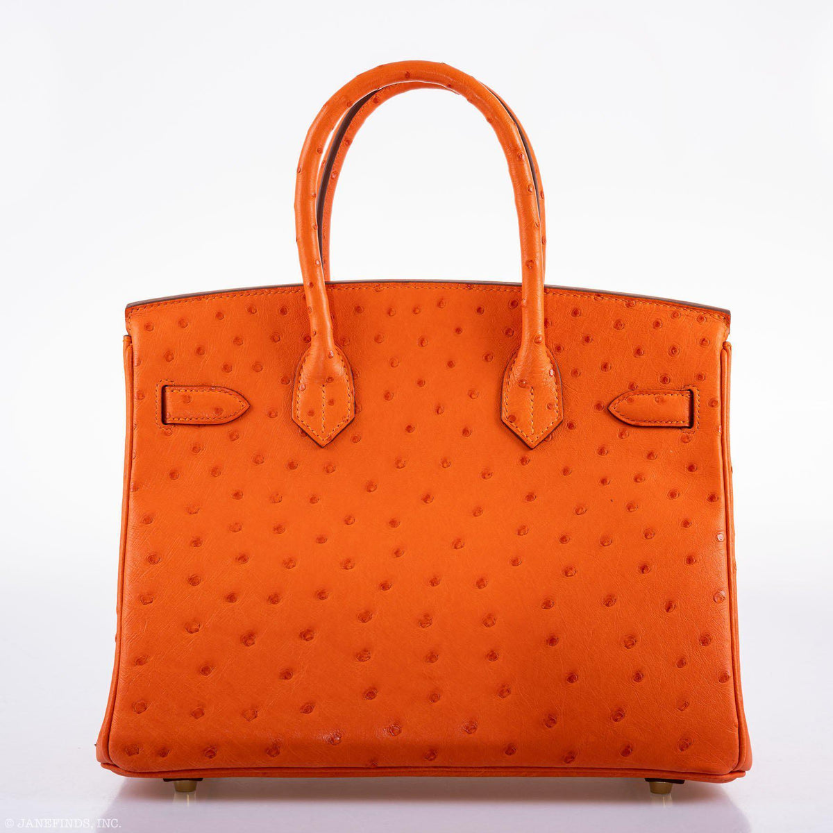 Hermes Birkin 30 Tangerine Ostrich with Gold Hardware Hermes