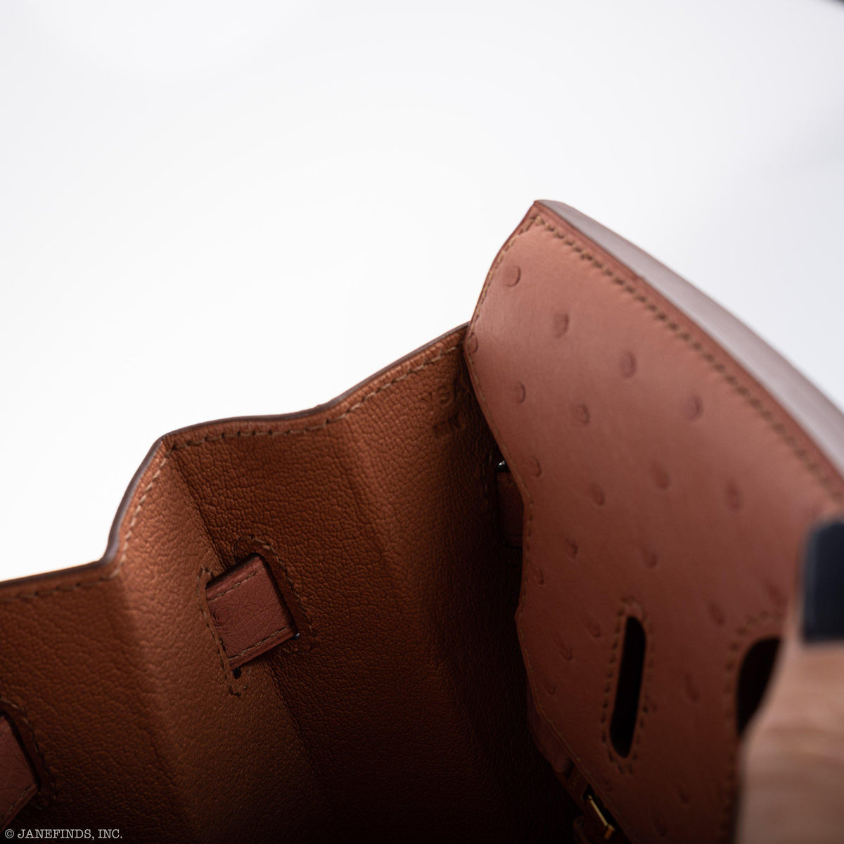 Hermes Birkin 30 Terre Cuite Ostrich Gold Hardware Hermes
