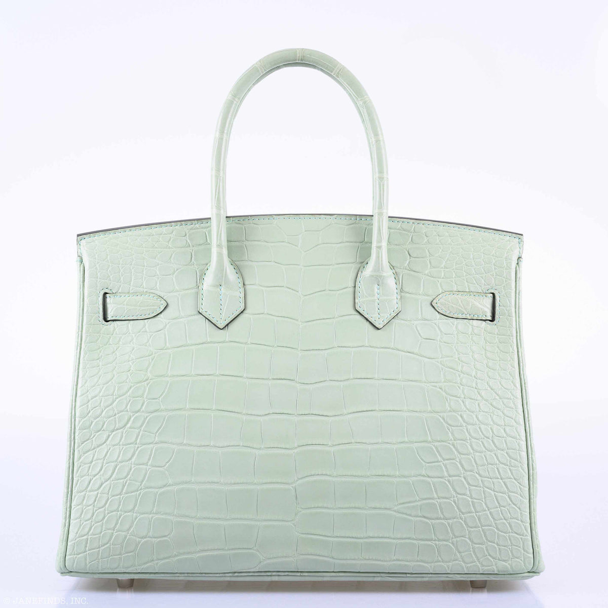 Hermes Birkin 30 Vert D'Eau Matte Alligator Palladium Hardware Hermes