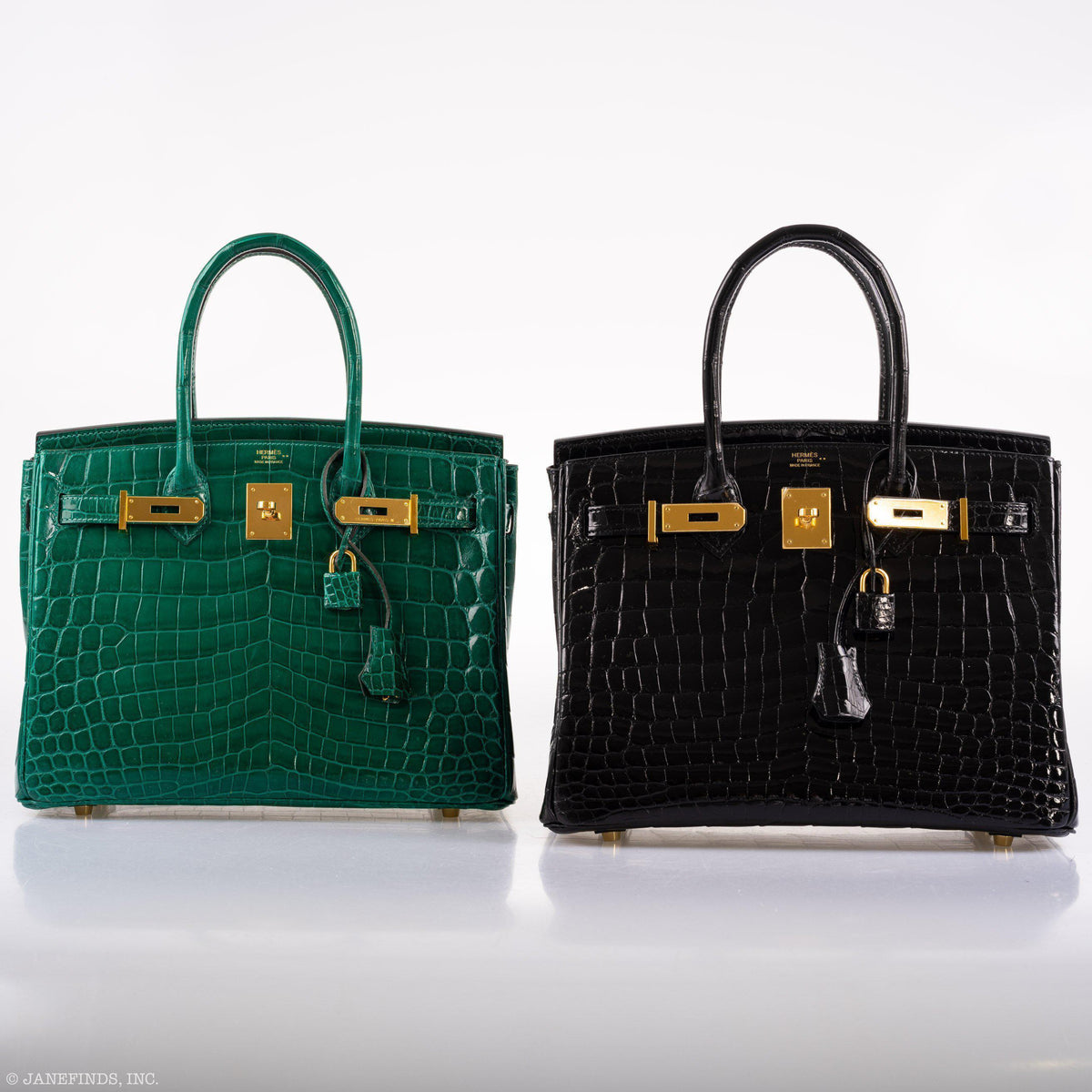 Hermes Birkin 30 Vert Emerald Niloticus Crocodile Gold Hardware Hermes