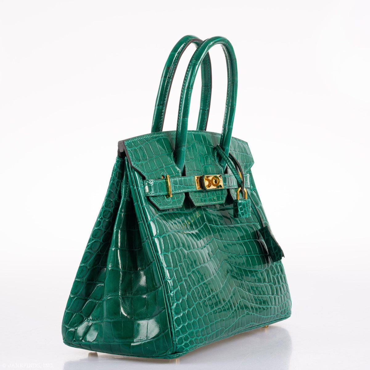 Hermes Birkin 30 Vert Emerald Niloticus Crocodile Gold Hardware Hermes